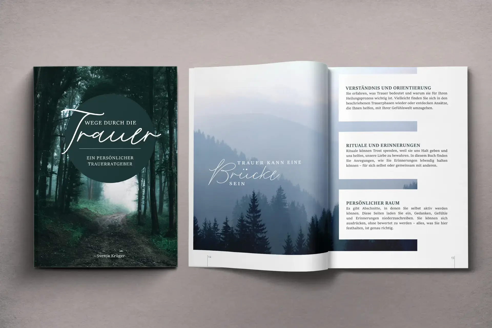 Weg durch die Trauer - Individueller Trauerratgeber mit Tipps für Trauerbewältigung und Erinnerungen, um liebe Menschen zu ehren und den Trauerprozess zu gestalten.